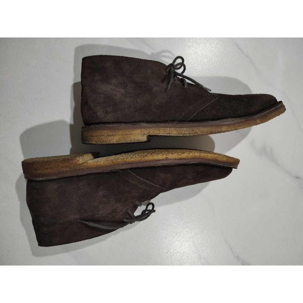 Polo Ralph Lauren Men's Boots Brown Suede Chukka Ankle Size 11  Made In Spain - Picture 9 of 11